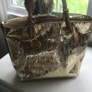 Gold Michael Kors shoulder bag